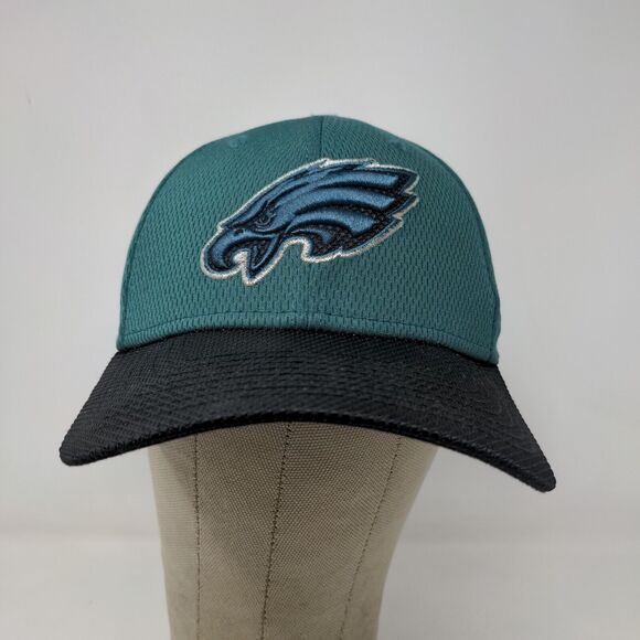 New Era Men's Fitted Hat Green Blue Size S/M Embroidered Philadelphia Eagles - Picture 2 of 12